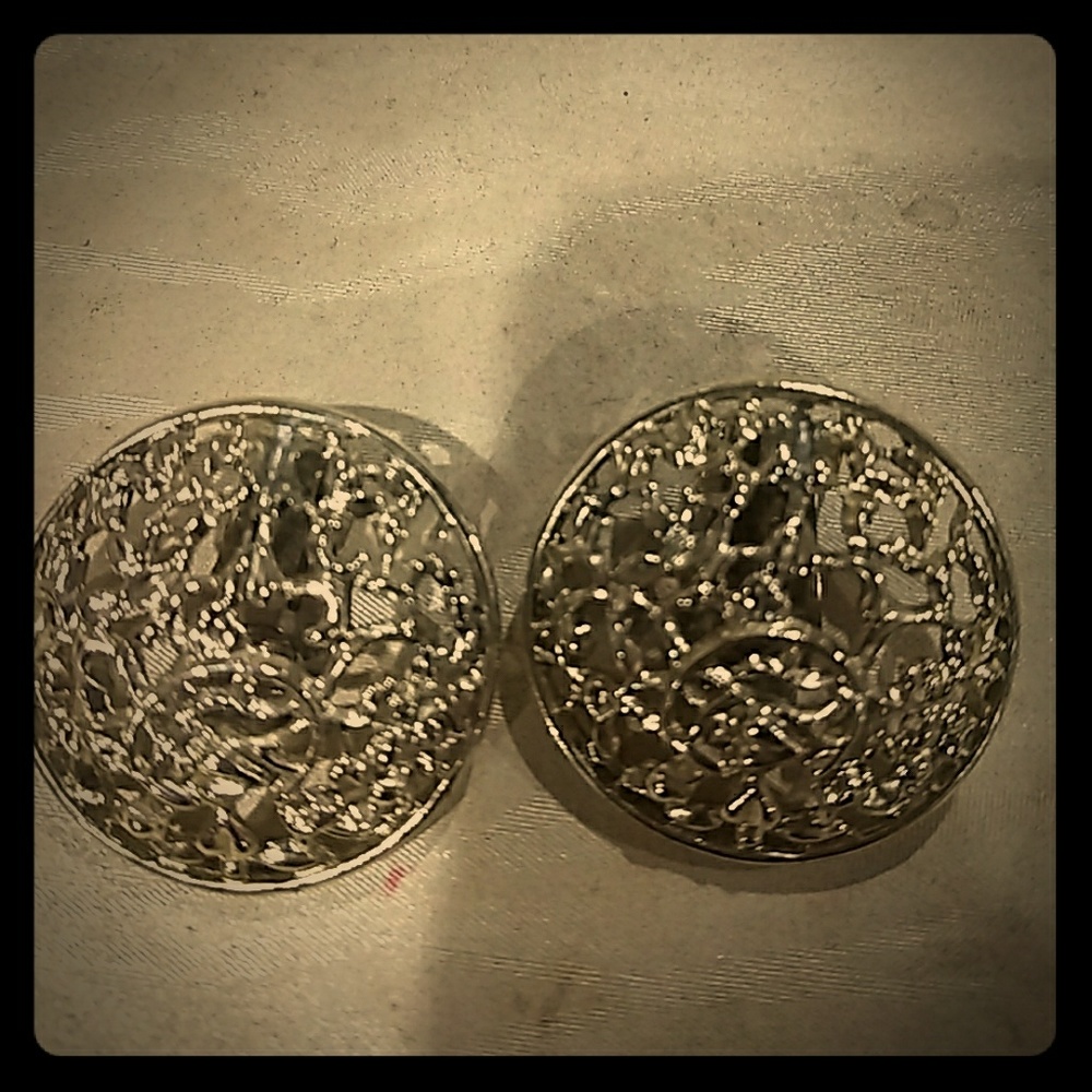 Silver vintage Clip-on earrings
